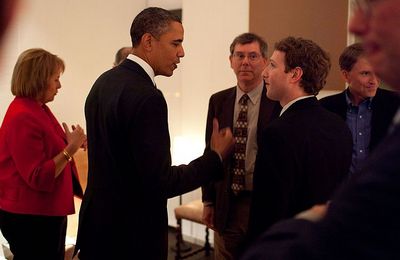 Zuckerberg reu  la Maison Blanche par Obama