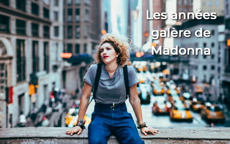 Reprsentation de Madonna jeune  New York par l'IA gnrative Ideogram.ai