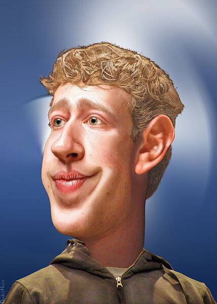 Mark Zuckerberg caricature