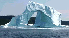 Chute glacier