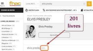 Elvis Presley - 50 livres  la FNAC