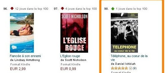 Biographie Téléphone dans le Top 100 Amazon