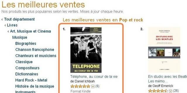 Téléphone n°1 pop rock