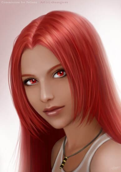 red hair